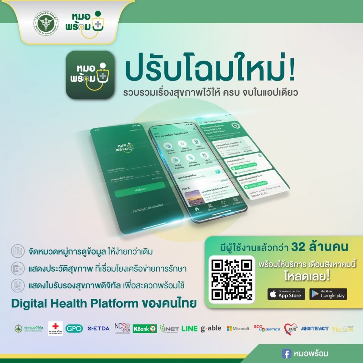 Digital Health Platform หมอพร้อม 2