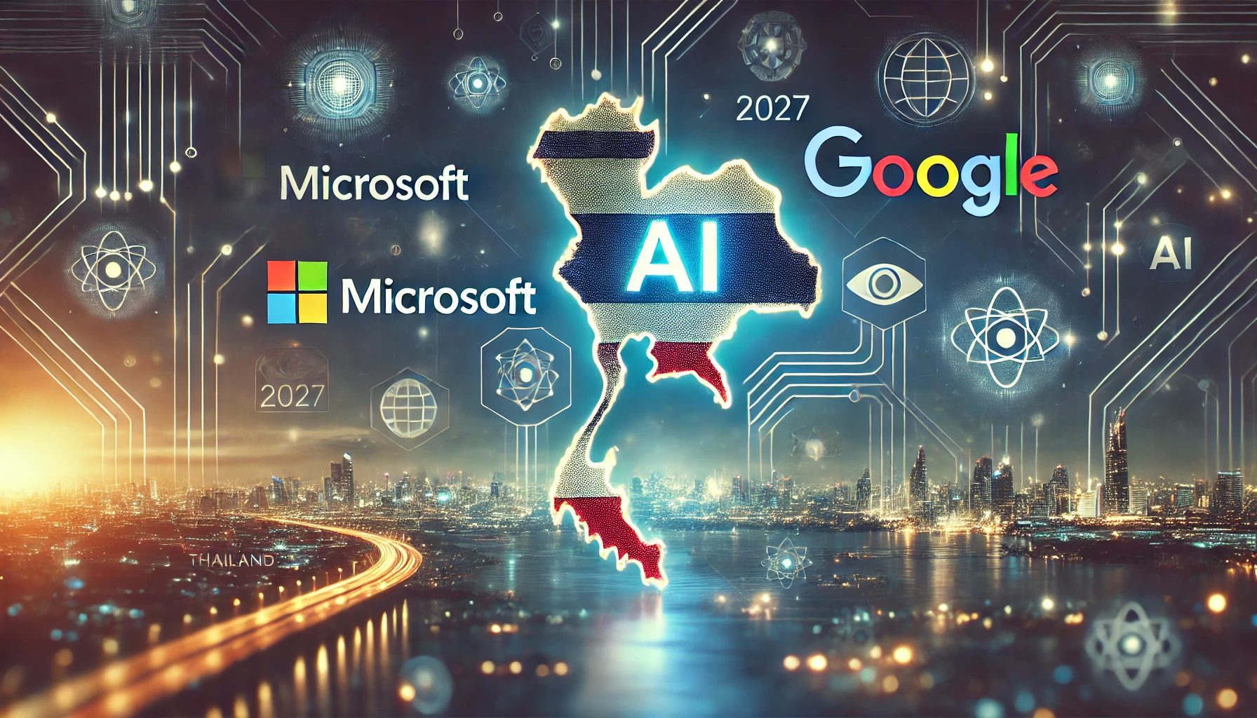 Microsoft and Google advancing AI technology in Thailand